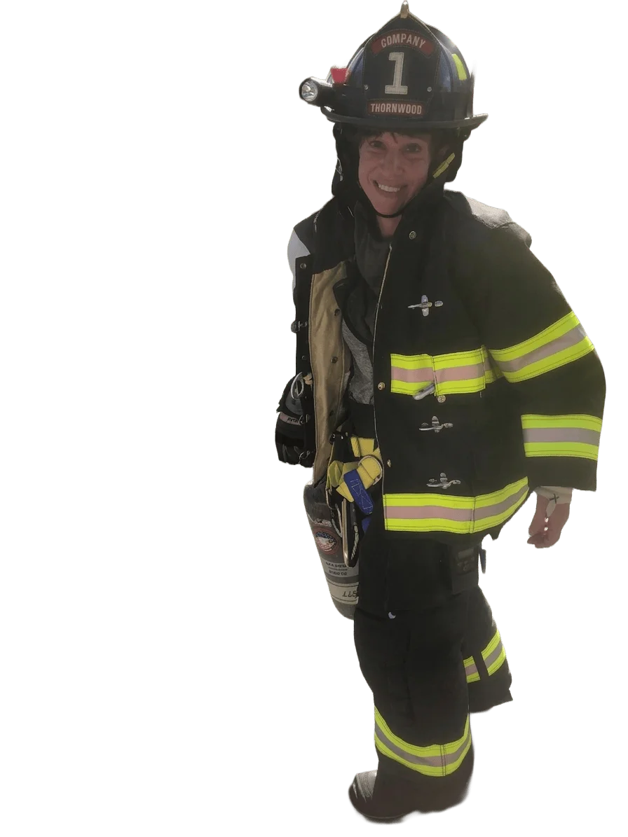 Margaret Cunzio actively firefighting