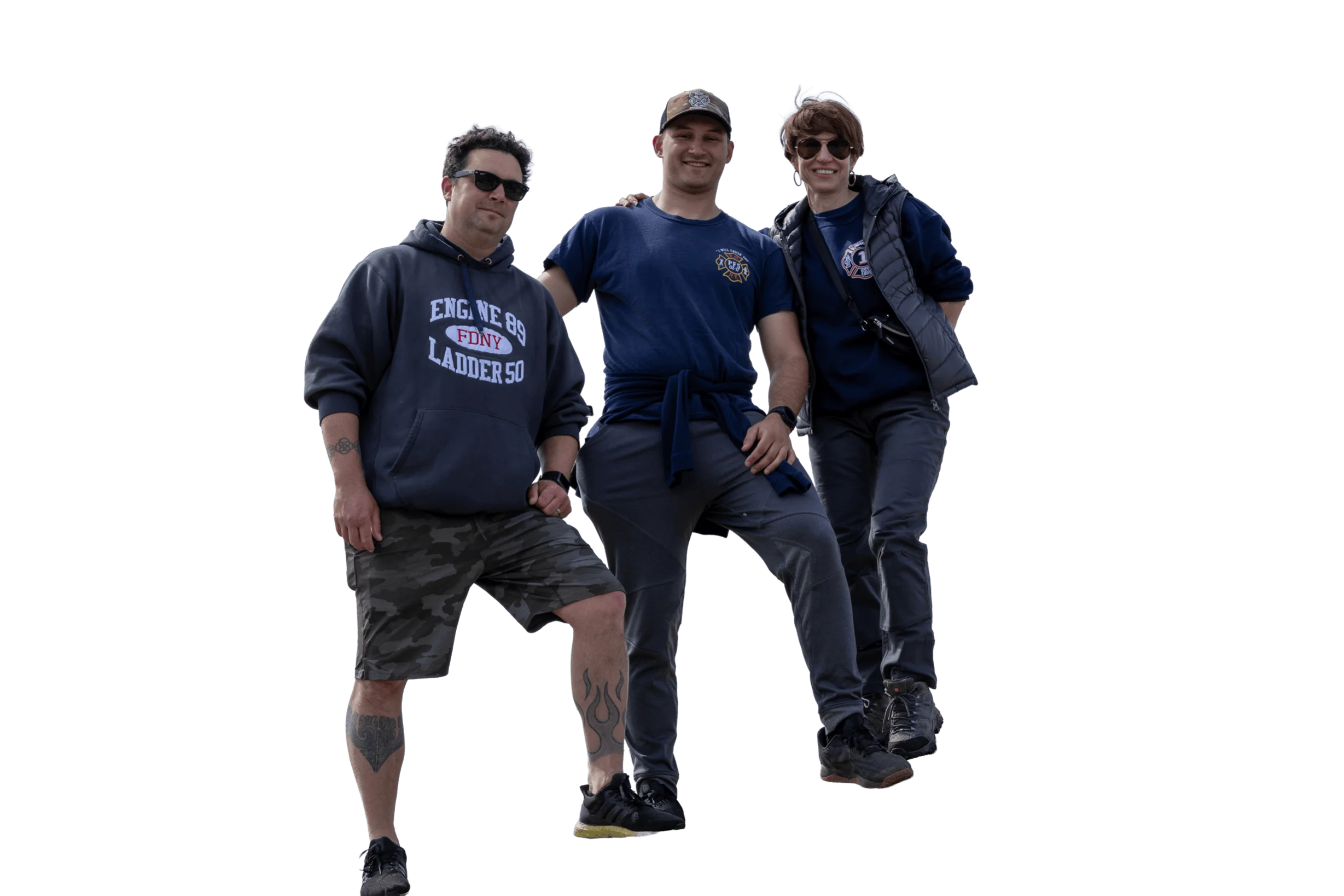 Fire department hike with Carroll and Gedris