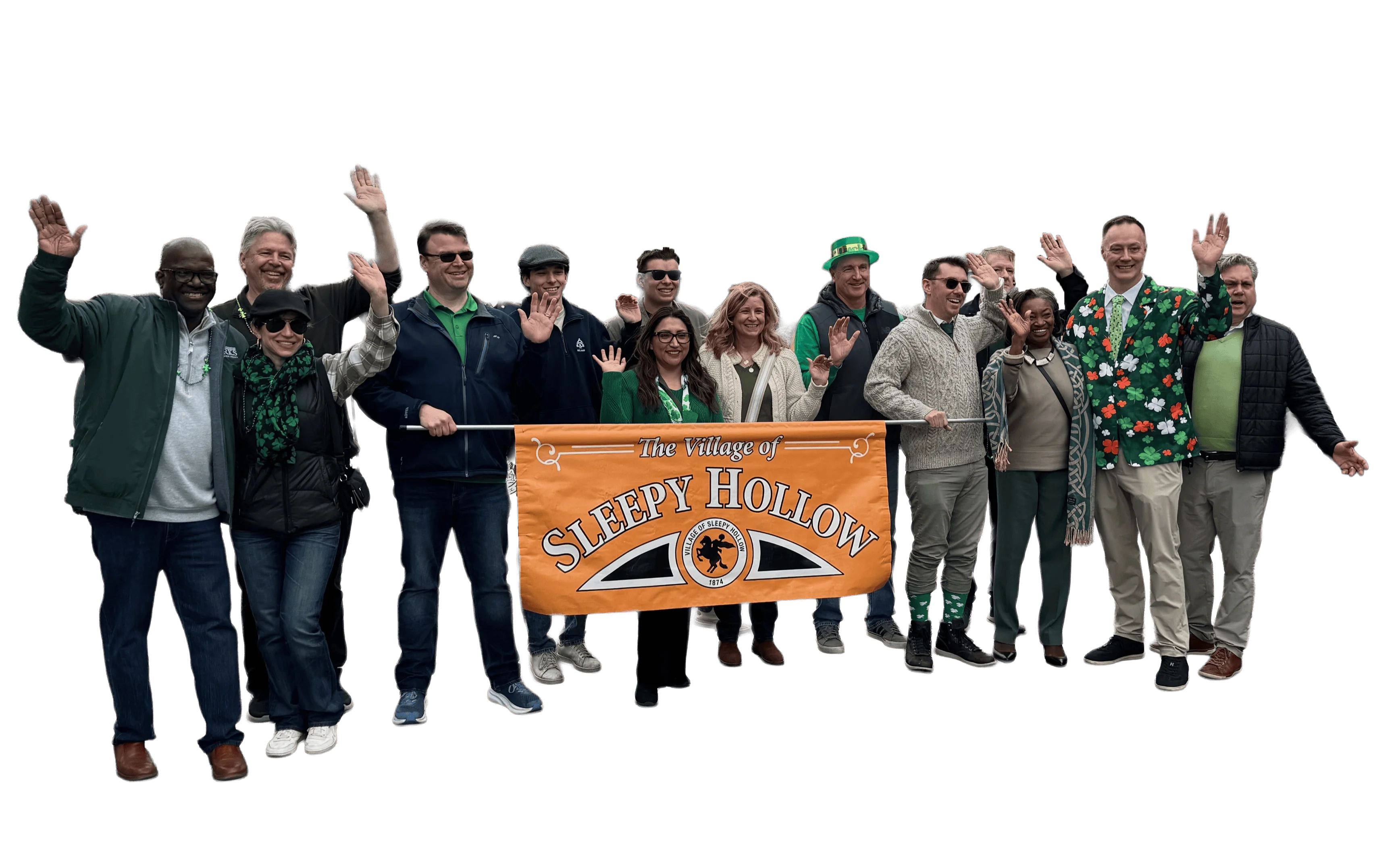 Sleepy Hollow banner at parade